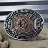 Attitude Two Tone Initial "G" Buckle
