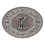Attitude Two Tone Initial "K" Buckle