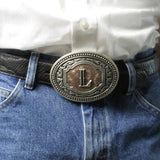 Attitude Two Tone Initial "L" Buckle