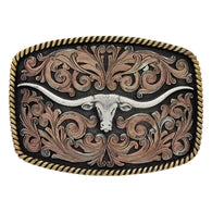 Attitude Tri-Color Longhorn Buckle