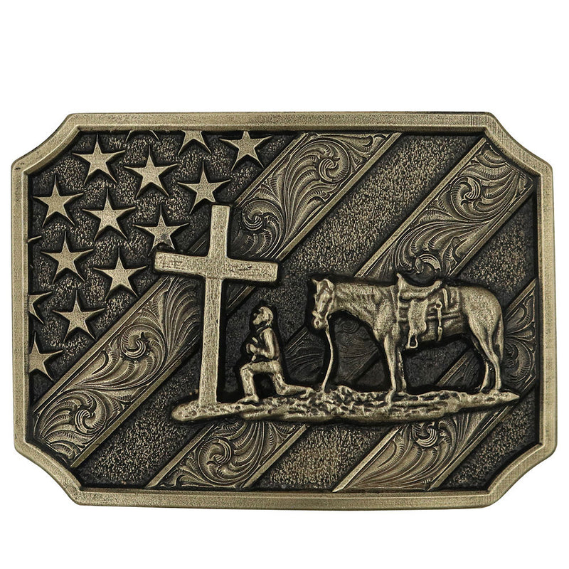 Patriot Christian Cowboy Buckle