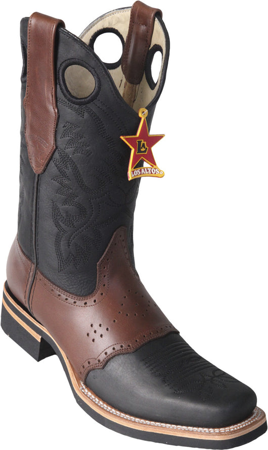 Square toe rubber sole rodeo boot – Los Potrillos Western Wear