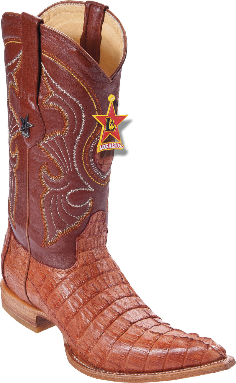 Men s caiman tail 3X toe boot Los Potrillos Western Wear