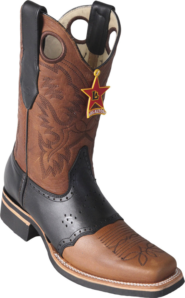 Square toe rubber sole rodeo boot Los Potrillos Western Wear