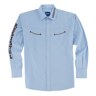 Resistol Baby Blue Brown Western Snap Los Potrillos Western Wear