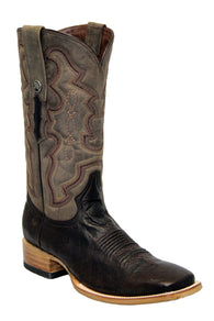 Smooth Ostrich Square Toe Boots