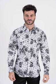Westen Snap Floral Print Long Sleeve