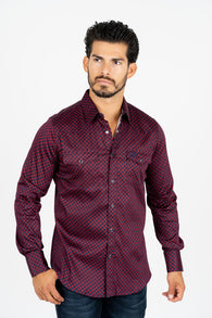 Western Snap Satin Long Sleeve